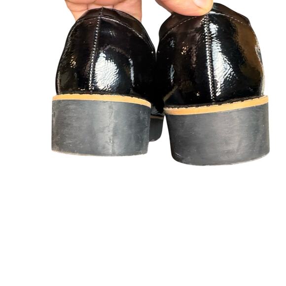 Chinese Laundry Women’s Black Tan Trim Platform Oxford Shoes 10 M Academia Prepp - Picture 6 of 13